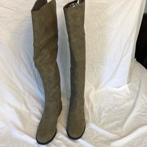 Never worn, grey boots
